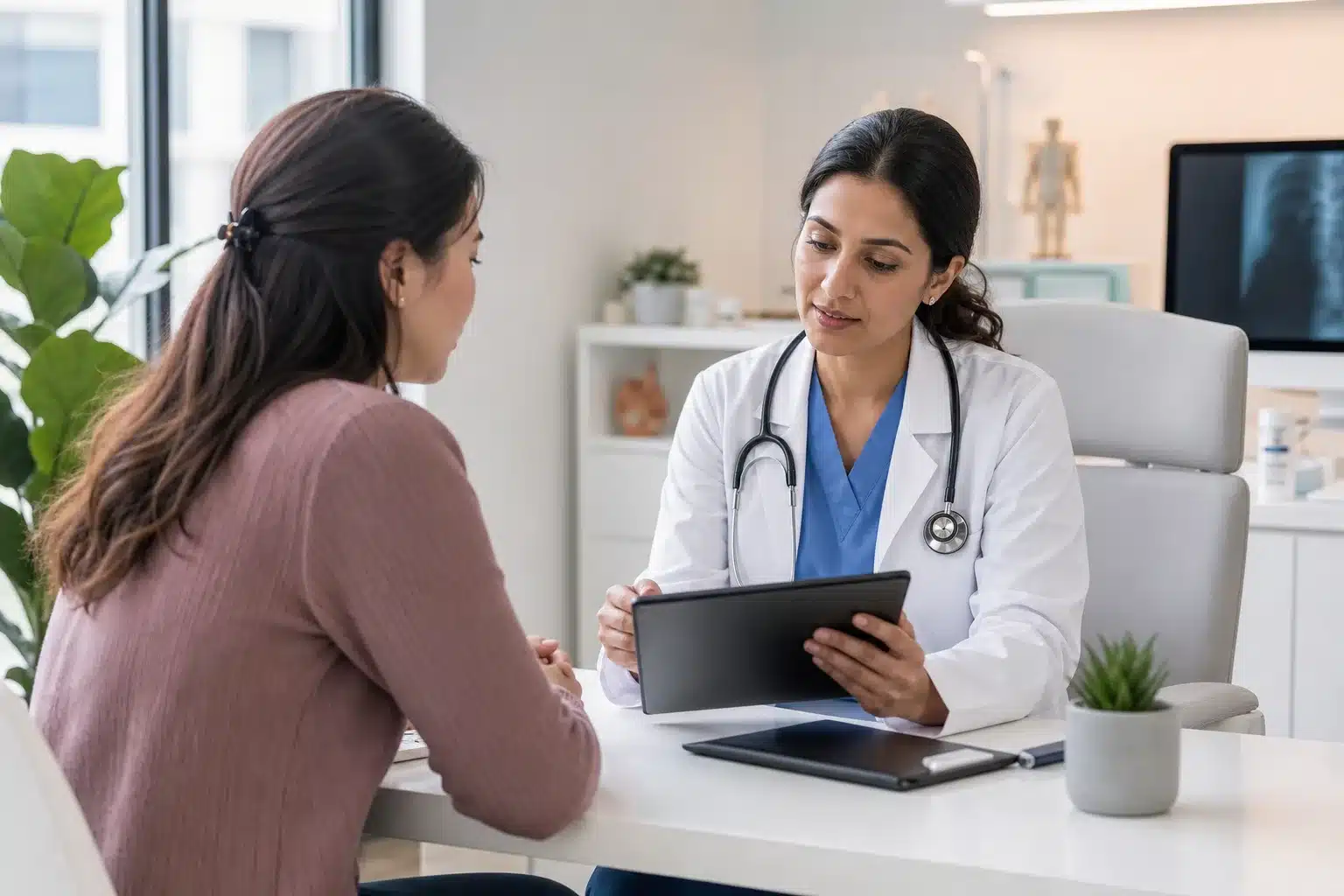 Consultation médicale et documents d'assurance pour maladie chronique
