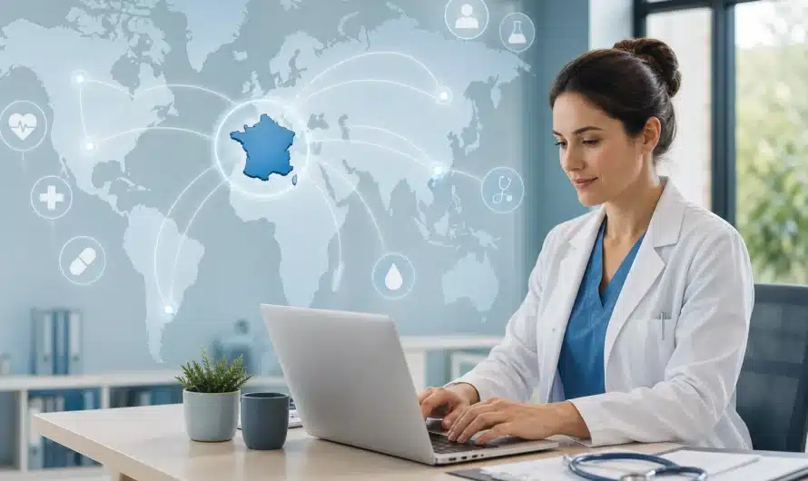 Couverture illustrant mutuelle santé pour expatriés entre France et étranger