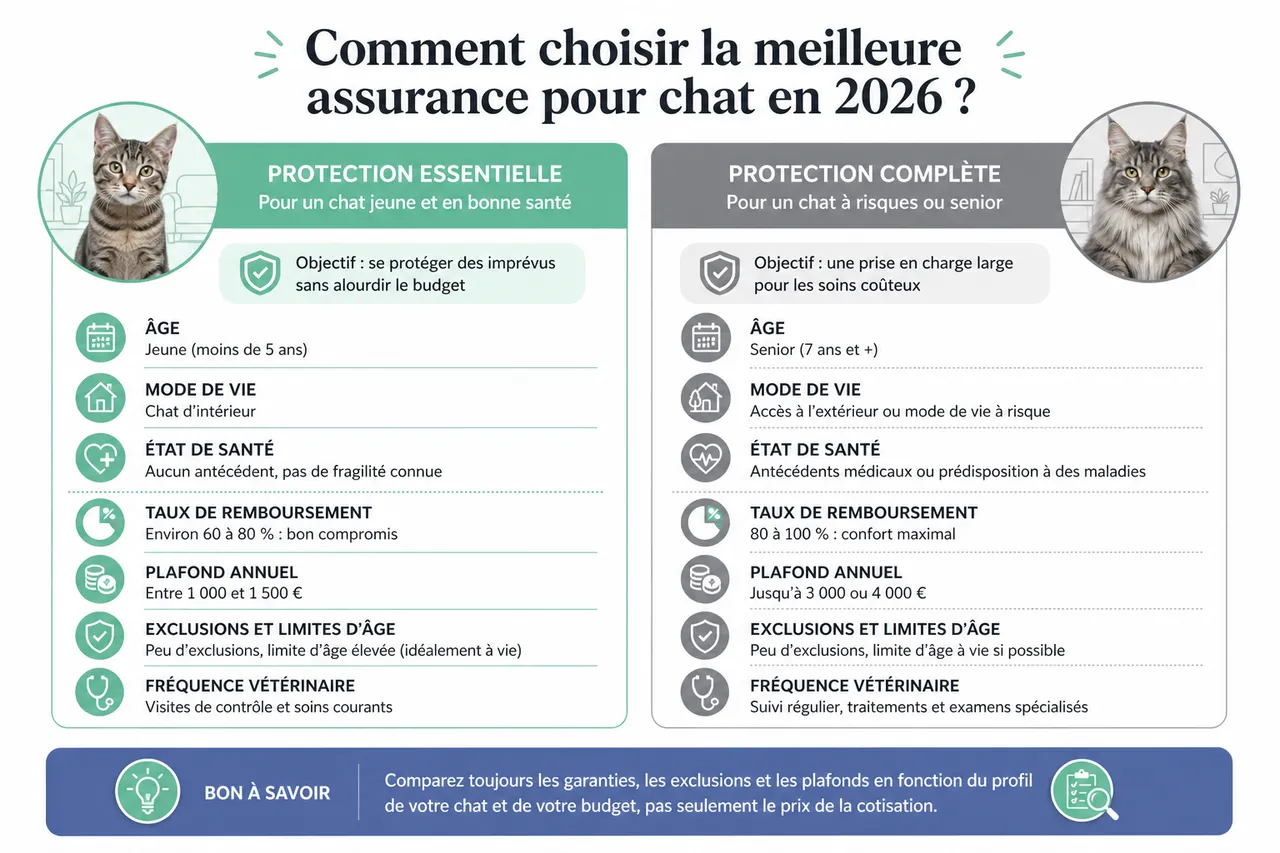 Assurance pour chat: est-ce vraiment utile et comment trouver la formule adaptée? , Comment choisir la meilleure assurance pour chat en 2026?