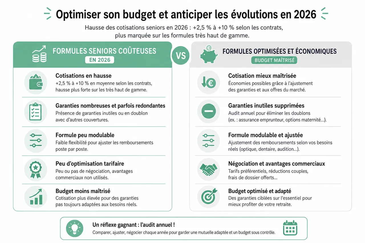 Quelles garanties santé privilégier après 60 ans pour un vieillissement serein? , Optimiser son budget et anticiper les évolutions en 2026