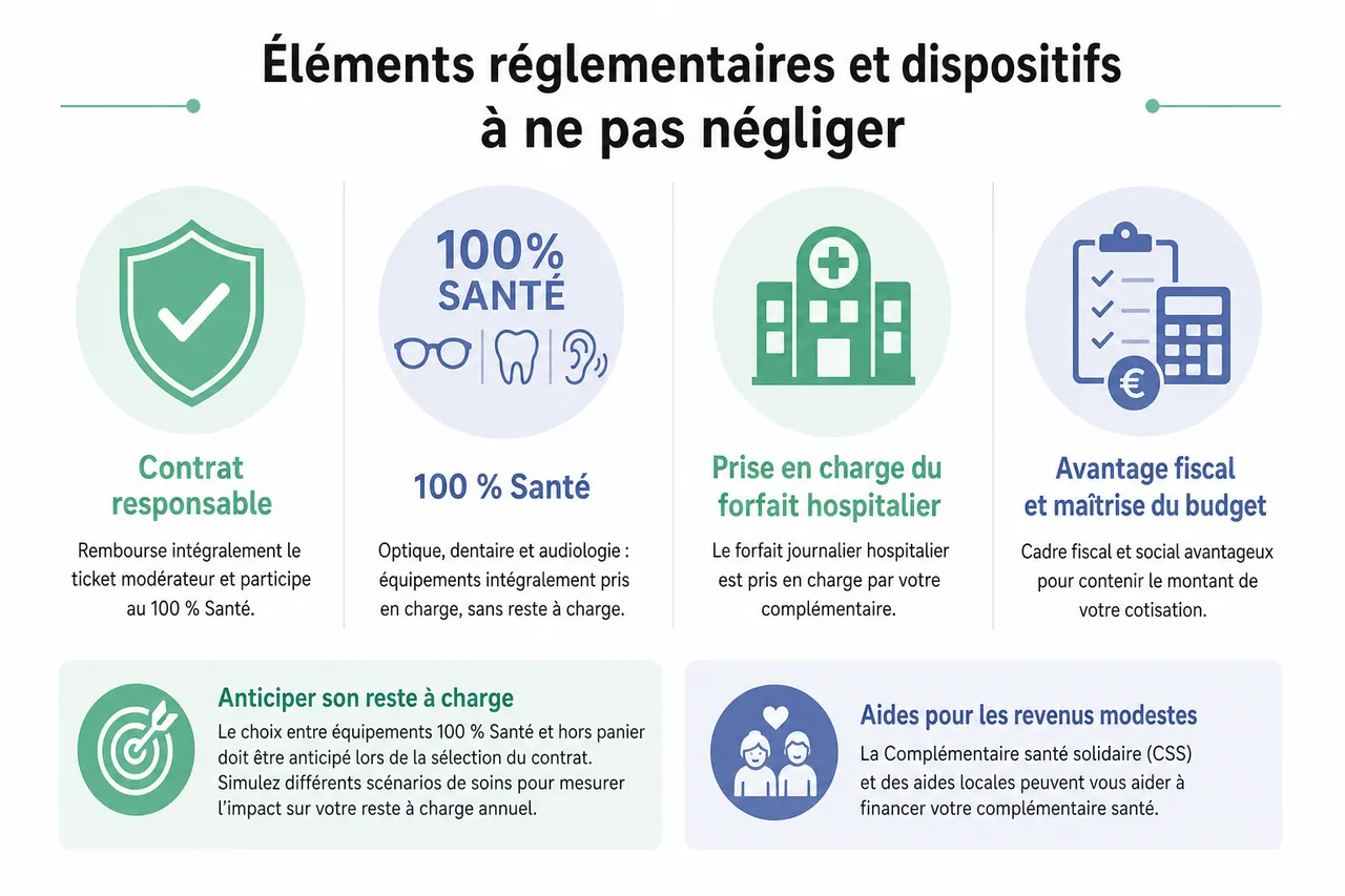 Quelle est la meilleure assurance santé senior en 2026? , Éléments réglementaires et dispositifs à ne pas négliger