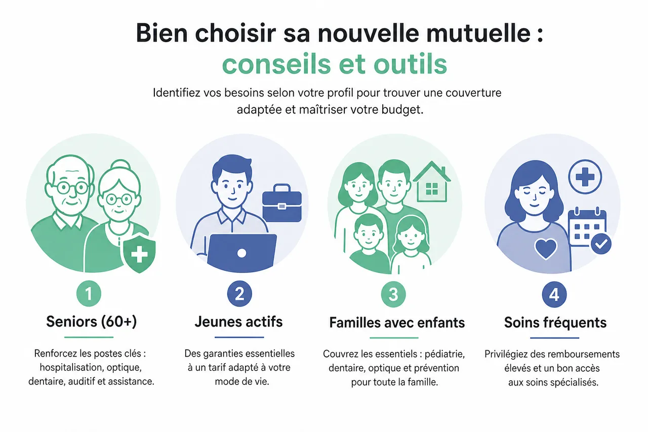 Changement de mutuelle: les étapes essentielles pour réussir votre transition , Bien choisir sa nouvelle mutuelle: conseils et outils