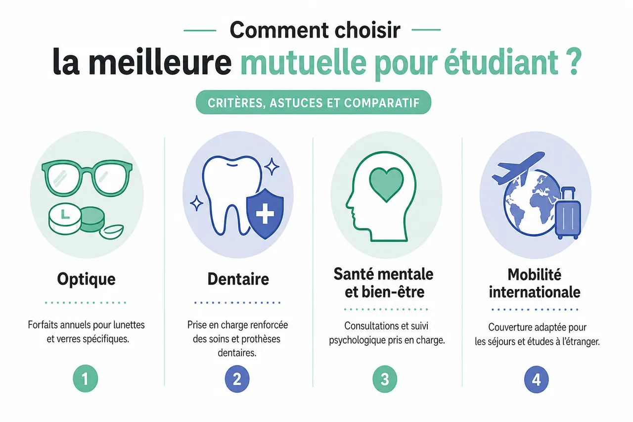 Mutuelle pour étudiant, en avez-vous vraiment besoin et comment trouver une offre pas chère? , Comment choisir la meilleure mutuelle pour étudiant? Critères, astuces et comparatif