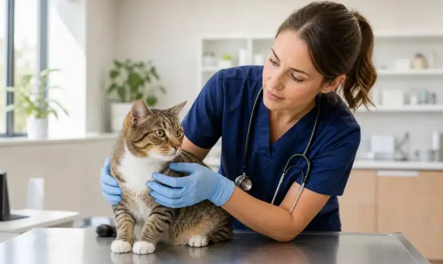 Chat avec assurance vétérinaire et documents d'assurance animaux