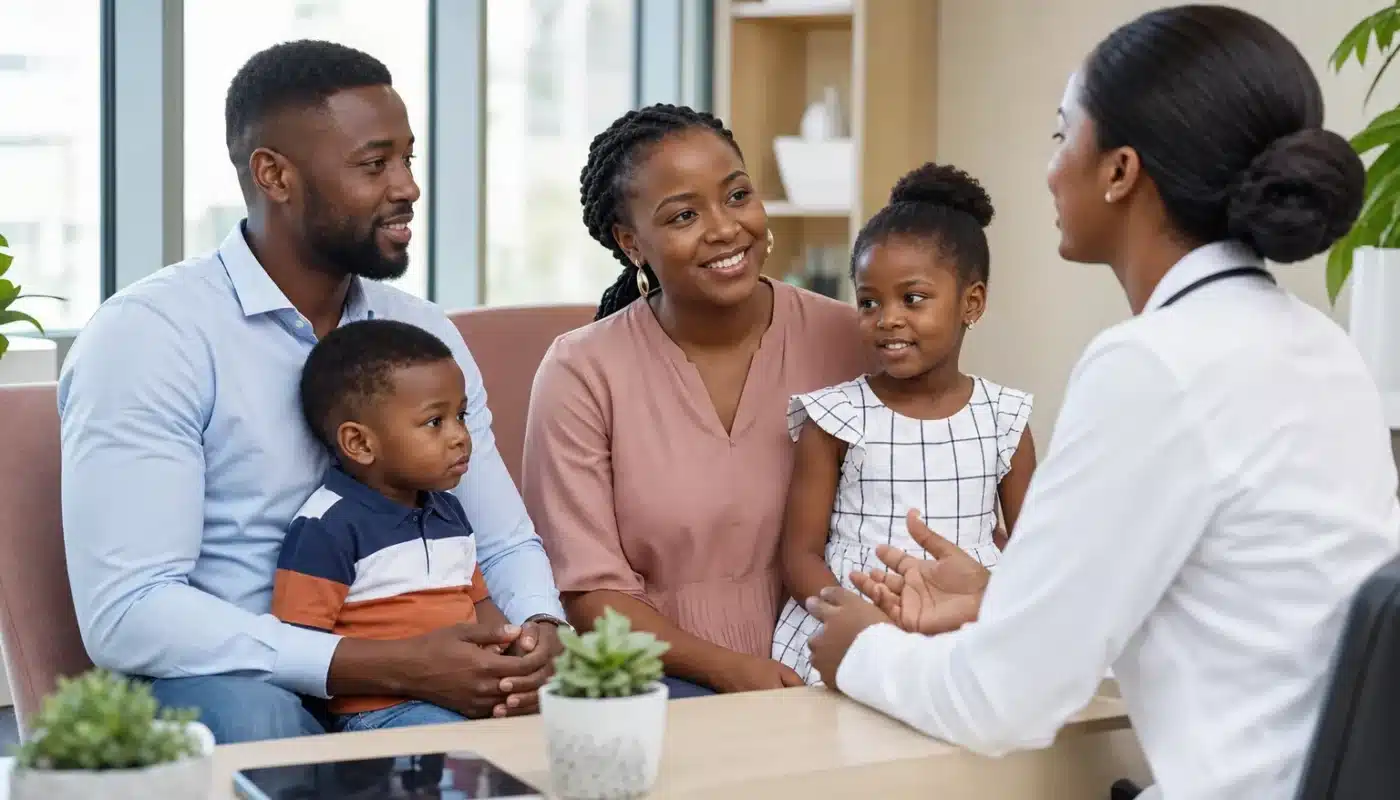 Couverture illustrant une mutuelle santé dédiée aux enfants