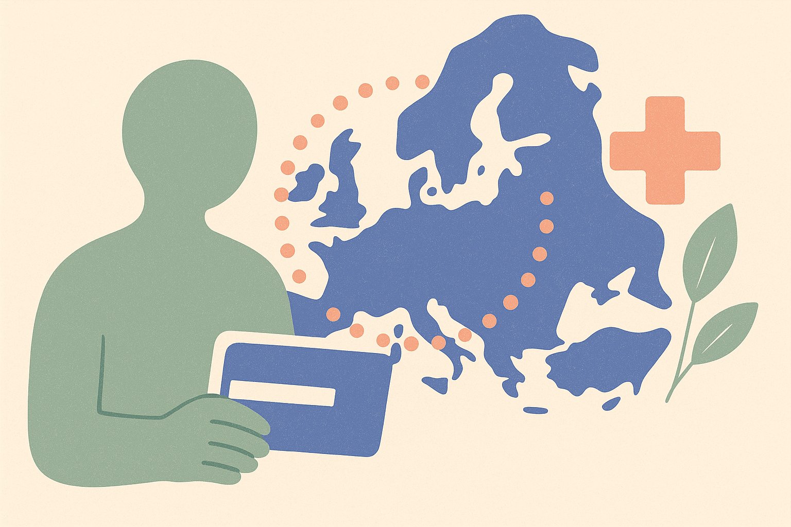 Illustration de la carte europeenne d assurance maladie pour etudier en Europe