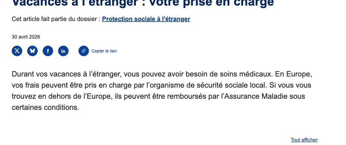 Ameli.fr : hors Europe, seuls les soins urgents et imprévus peuvent être remboursés au retour