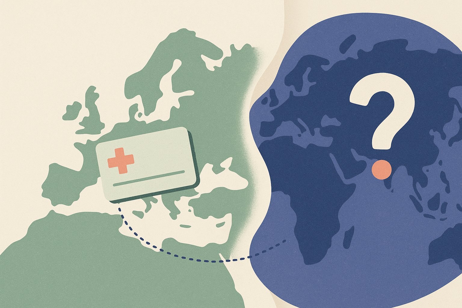 En Europe la carte européenne d'assurance maladie couvre les soins, hors Europe la prise en charge est incertaine