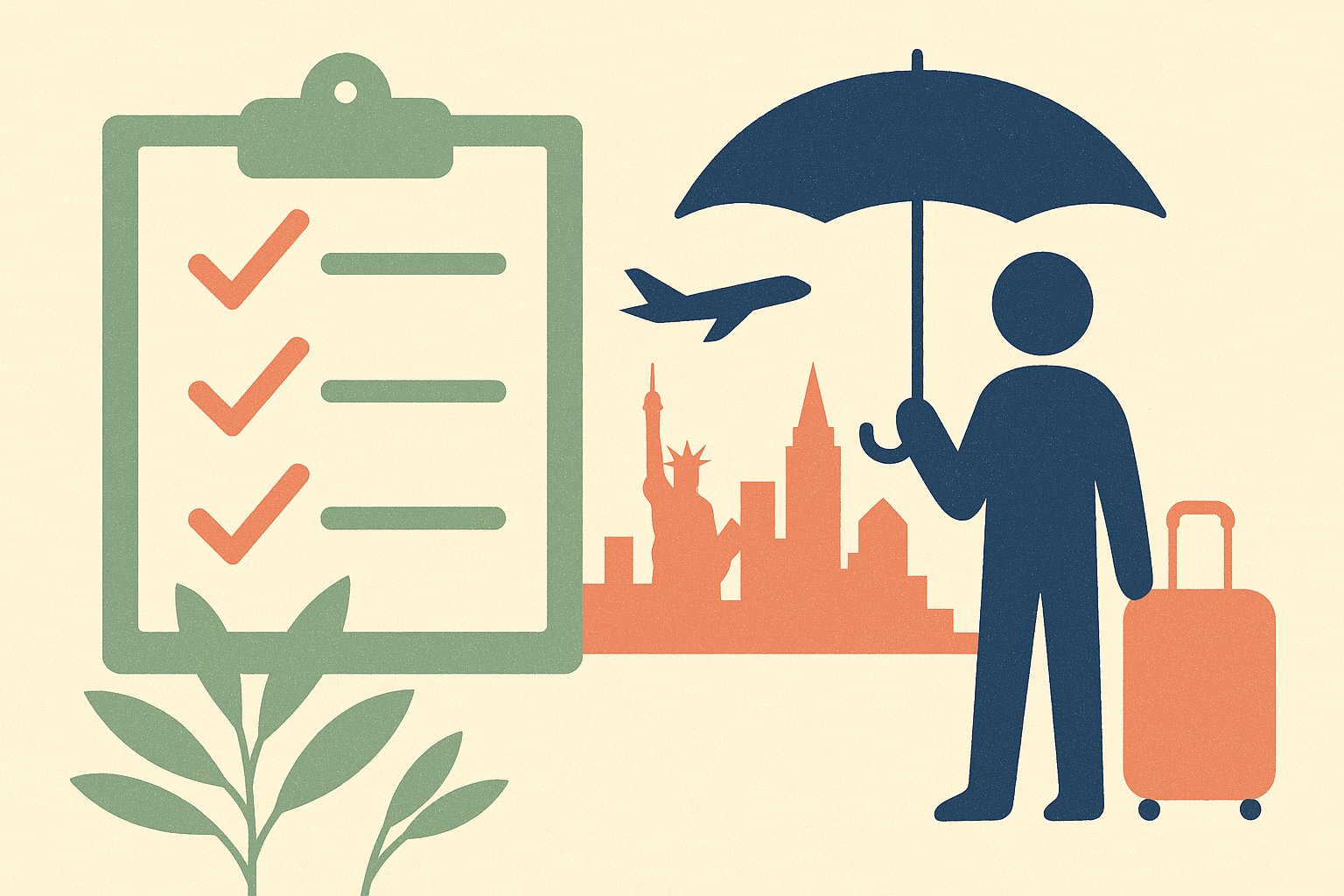 Checklist pour choisir une assurance sante voyage adaptee a un voyage aux Etats-Unis, illustration