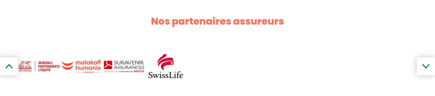 Capture de la page complémentaire santé de Kereis Solutions listant ses partenaires assureurs